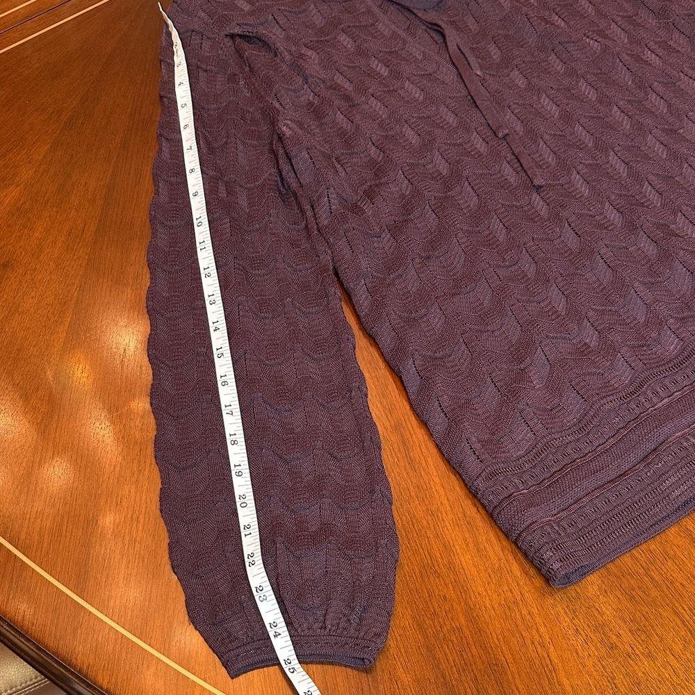 Missoni Brown Signature Knit Sweater – Italian Luxury Zigzag Pattern, Size - Picture 7 of 13